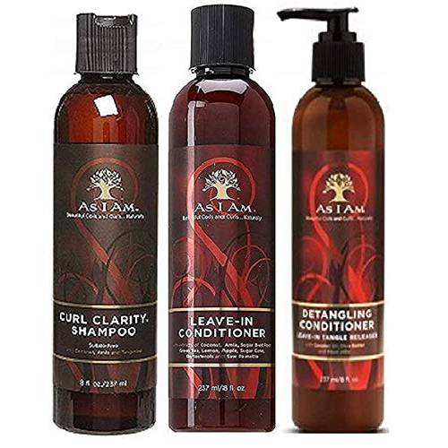 As I Am Naturally 3pcs Combo Deal (Curl Shampoo, Leave-In Conditioner and Detangling Conditioner)