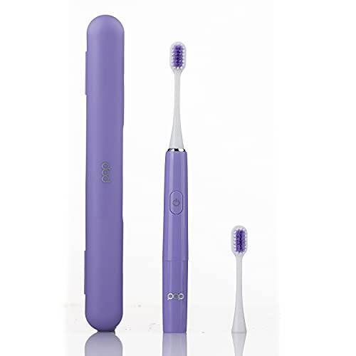 Pop Sonic Go Plus Sonic Toothbrush with Carrying Case - The Perfect Sonic Toothbrush | Every Time. Every Where - Punchy Purple