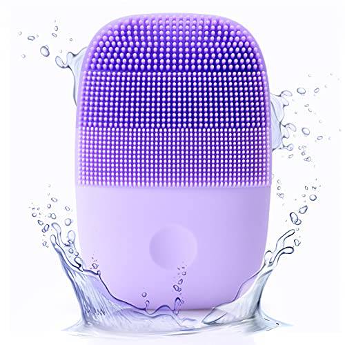 2022 Sonic Facial Cleansing Brush, Upgrading with 5 Vibration Speeds, IPX7 Waterproof, and Soft Silicone Designed to Deeply Cleanse and Exfoliate for Woman & Men, inFace MS2000 Pro Violet