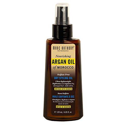 Marc Anthony Argan Oil Dry Styling Oil 4.05 Ounce Pump (120ml) (3 Pack)
