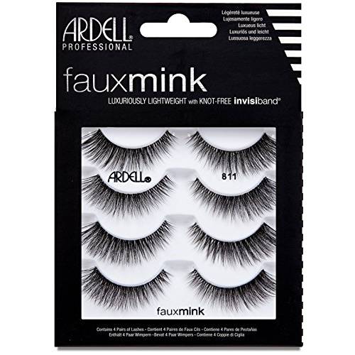 Ardell False Lashes Faux Mink 811 Multipack, 1 pk x 4 pairs