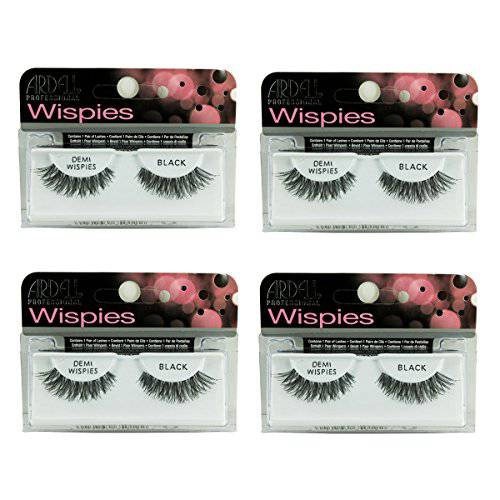 Ardell Natural Lashes, Demi Wispies Black, 4-Count