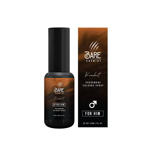 Pheromones for Men to Attract Women (Knockout) Cologne - Pheromone Cologne Spray [Attract Women] - Extra Strong, Concentrated Proven Pheromone Formula by Bare Chemist