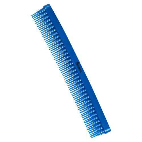 Denman 3 Row Detangle and Tease Styling Comb (BLUE) for Wet Detangling, Backcombing and Separating Curls - D12