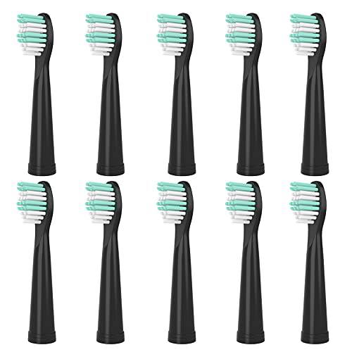 10 Pack Replacement Heads Compatible with Fairywill Toothbrush Heads Electric Handles FW-507/508/551/D1/D3/D7/D8/FW908/FW910/917/949/958/959/FW610/FW659/FW719