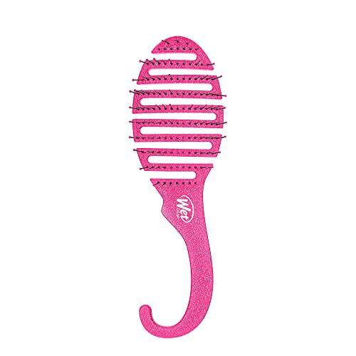 Wet Brush Hair Brush Shower Detangler - Pink Glitter - Exclusive Ultra-soft IntelliFlex Bristles - Minimizes Pain And Protects Against Split Ends And Breakage - For Women, Men, Wet And Dry Hair