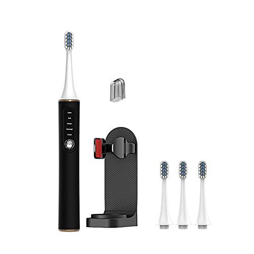 NC Sonic Electric Toothbrush Adult Whitening 5 Cleaning Modes Electronic Power Rechargeable Tooth Brush Travel Smart Power Toothbrushes with 4 Duponts Brush Heads Brushing Teeth Oral-Care