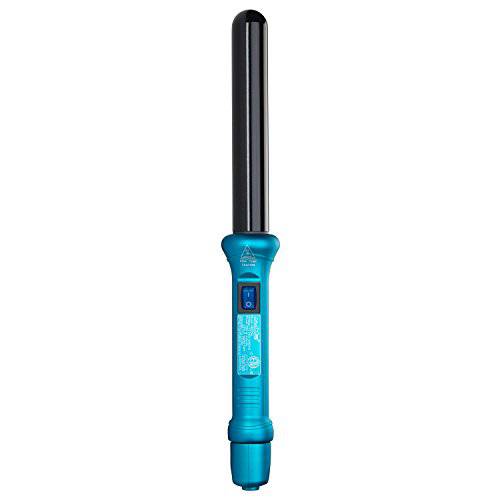 NuMe Classic Ceramic Curling Wand - Tourmaline 25mm Barrel Hair Curler, Negative Ion Conditioning, Far Infrared Heat - All Hair Types
