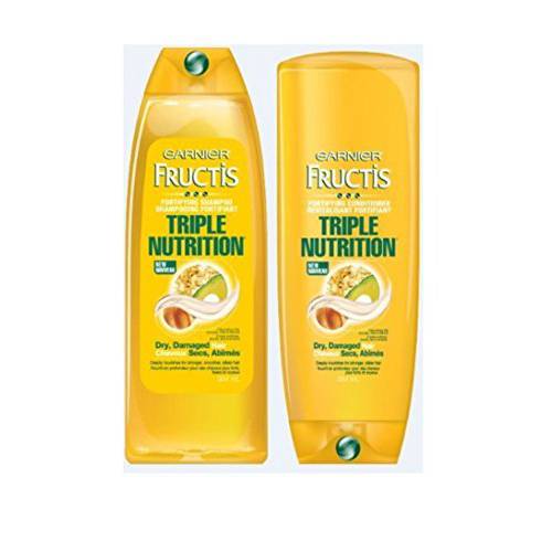 Garnier Triple Nutrition Shampoo and Conditioner Set, 13 Ounce