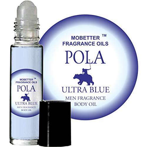 Pola Ultra Blue Cologne Body Oil for Men (10ml Roll On) by MoBetter Fragrance Oils