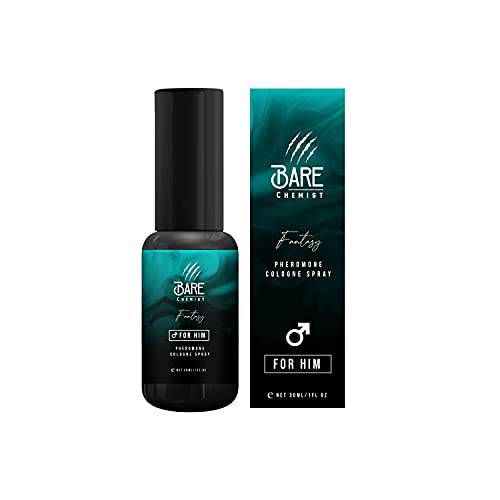 Pheromones for Men to Attract Women (Fantasy) Cologne - Pheromone Cologne Spray [Attract Women] - Extra Strong, Concentrated Proven Pheromone Formula by Bare Chemist, 1 Fl Oz (Pack of 1)