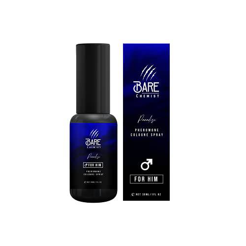 Pheromones for Men to Attract Women (Paradise) Cologne - Pheromone Cologne Spray [Attract Women] - Extra Strong, Concentrated Proven Pheromone Formula by Bare Chemist