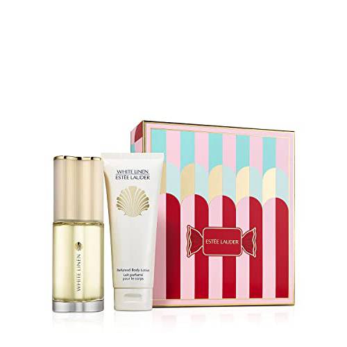 Estee Lauder White Linen Perfume Spray & Body Lotion Gift Boxed Set 1.75 oz. edp + 3.4 oz. perfumed body lotion