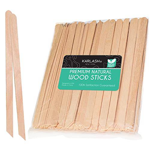 500 Pieces Brow Wax Sticks Small Wax Spatulas Applicator Wood Craft Sticks  for Hair Removal Eyebrow Lip, Nose Wax Applicator Sticks