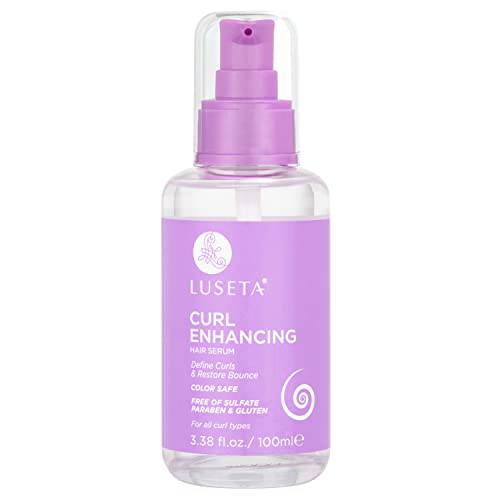 Luseta Curl Enhancing Hair Oil Define Curl & Restore Bounce Anti-frizzing and Smoothing for Curly Hair Type 3.38oz