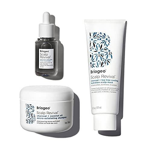 Briogeo Scalp Revival Scalp Care Solutions Value Set | Scalp Scrub Exfoliator Shampoo, Mask and Treatment for a Dry, Flaky, Itchy Scalp | Vegan, Phalate & Paraben-Free