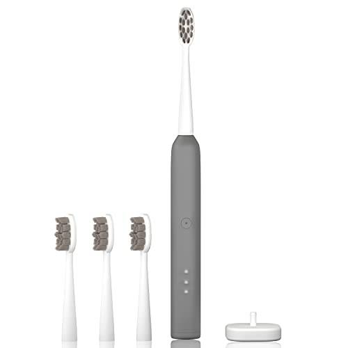 siwiey Electric Ultrasonic Toothbrush Battery Operated Toothbrush for Adults with 2 Mins Smart Timer, IPX7 Waterproof and High Performance Cleaning Modes Sonic Rechargeable Toothbrush (Pink)