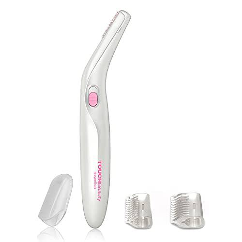 TOUCHBeauty Eyebrow Hair Remover, Portable Electric Eyebrow Trimmer Eyebrow Epilator with Two Eyebrow Combs Stainless Steel Blade for Women and Men
