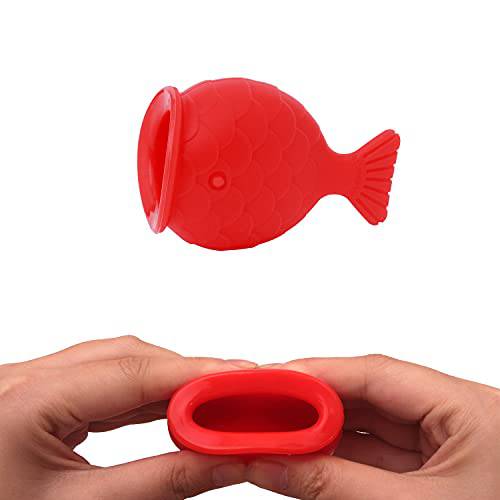Gpoizmo Lips Plumper Device,Natural Lip Filler Beauty Pump Enhancer Tool, Soft Silicone Pout Lips Enhancer Plumper Tool,Self-Suction Fuller Lips Sexy Lip Mouth Tool (Fish mouth)
