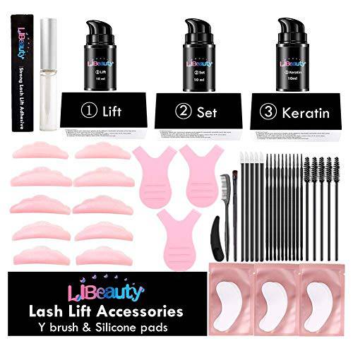 Libeauty Lash Lift Kit Eyelash Perm Kit Professional DIY Lifting Kit for Eyelashes Semi-Permanent Perming & Curling for Eyelashes at Home & Salon Use