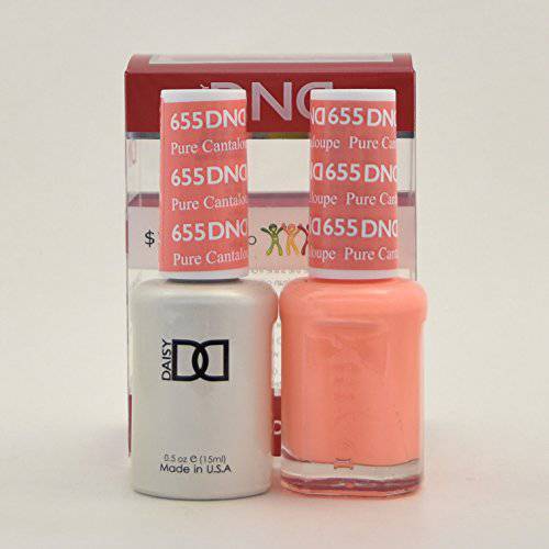 DND Daisy Soak Off Gel Polish + Matching Nail Polish Duo 655 Pure Cataloupe
