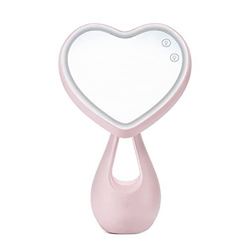 Makeup Mirror with Lights,2000 mAh LED Rechargeable Makeup Mirror,Back Ambient Light, Nice Gift for Daughter Girlfriend Wife Sister