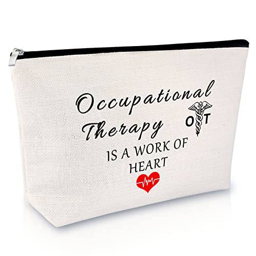 Occupational Therapist Appreciation Gift Makeup Bag Birthday Gift for Women Thank You Gift Cosmetic Bag Physical Therapy Assistant Gifts Graduation Retirement Gift for Her Travel Cosmetic Pouch