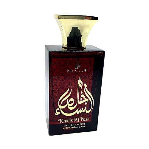 KHALIS AL NISA 100mL Unisex Perfume for Women and Men (Fresh Fragrance) with Mandarin, Bergamot and Green Notes, White Florals and Musk Accords Oud Dubai