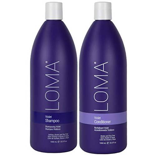 LOMA Violet Shampoo and Violet Conditioner (DUO PACK) 33 Sulfate, Paraben and Gluten FREE