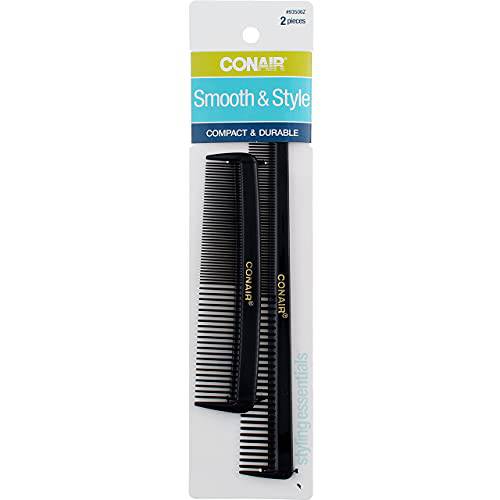 Conair Hard Rubber Pocket and Barber Comb 2 ea (Pack of 3)