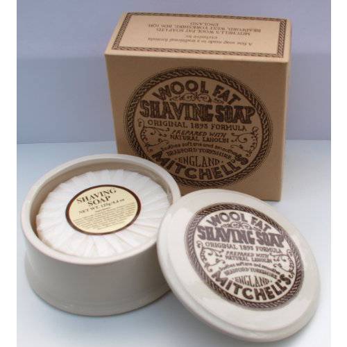 Mitchell’s Wool Fat Shaving Soap in Dish