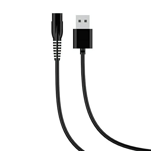 Replacement Charging Cable for Meridian Electric Shaver Trimmer 5Ft Charger Cable Power Cord Black