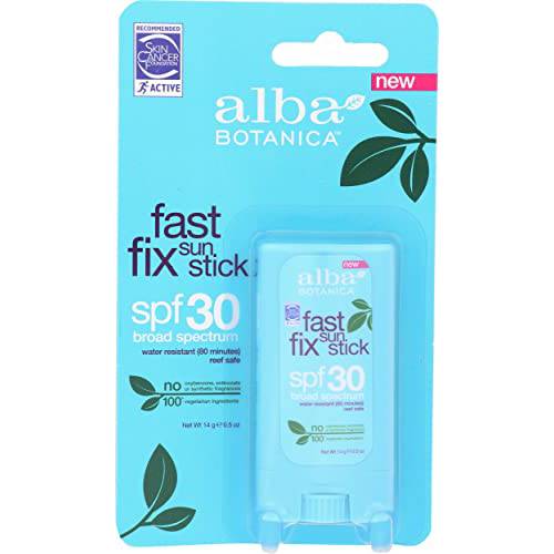 Alba Botanica, Sunscreen Sun Stick SPF 30, 0.5 Ounce