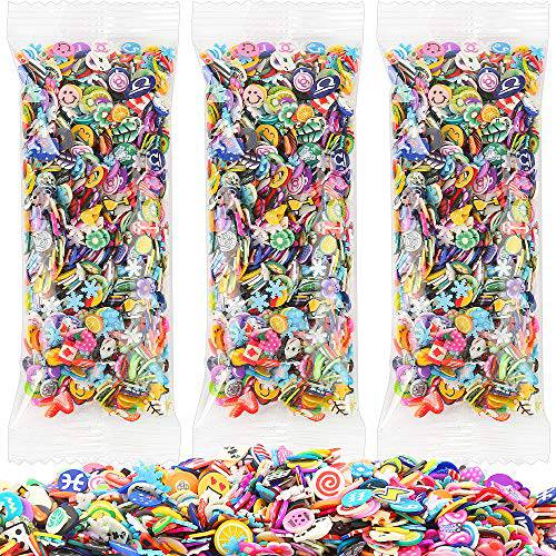 3000 Pcs Nail Art Slices,FANDAMEI Cute Design 3D Nail Art Stickers Fruits Animals Flowers Nail Art Slices for DIY Crafts, Nail Art and Cellphone Decoration
