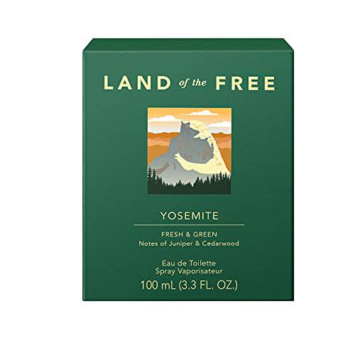 Land of the Free Yosmite Eau de Toilette Spray, 3.3 FL OZ, Pack of 1