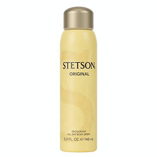 Stetson Original All Day Body Spray by Scent Beauty - Deodorant for Men - Classic and Masculine Aroma with Fragrance Notes of Citrus, Patchouli, and Tonka Bean - 5 Fl Oz