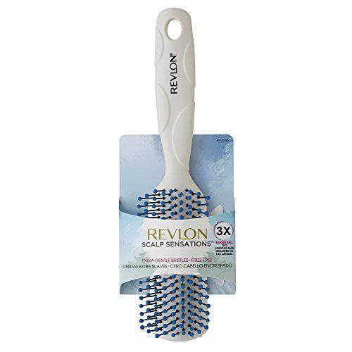 Revlon All Purpose Hair Brush | Gentle Brushing, Finish & Touch Ups (Color May Vary)