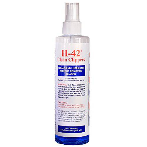 Barber Disinfectant H-42 Clean Clippers Blade Cleaner SPRAY 8 oz CL-01971