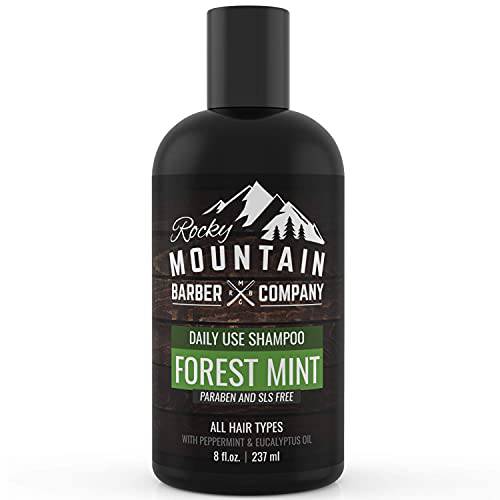 Rocky Mountain Barber Company Men’s Shampoo - Tea Tree Oil, Peppermint & Eucalyptus for All Hair Types