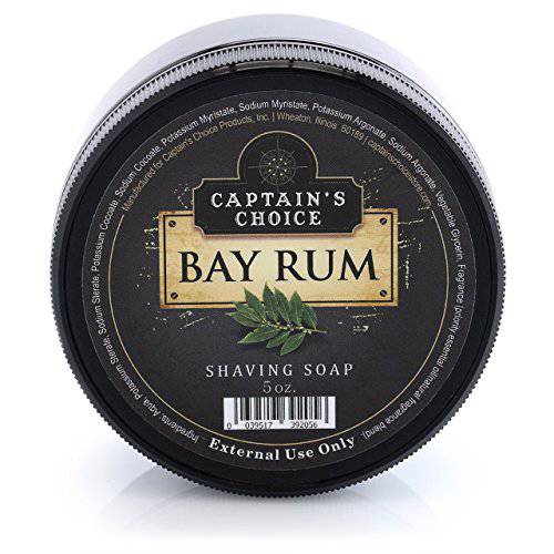 Captain’s Choice Bay Rum Shaving Soap - 5 oz.