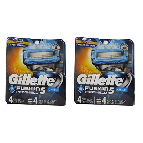 Gillette Fusion ProShield Chill Cartridges - 4 ct, Pack of 2