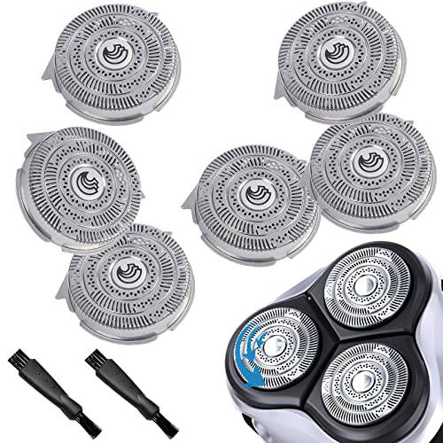 HQ9 Replacement heads Blades for Philips Norelco Elecric Shaver Razor SpeedXL Series HQ9080 HQ9070 HQ8240/8260 PT920 8140XL 8150XL 8160XL 8170XL HQ9 Replacement Blades Upgraded Shaving Heads 6pcs