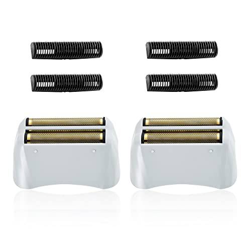 2 Pack Pro Shaver Replacement Foil and Cutters compatible with andis 17150(TS-1)/17155/17200 shaver ProFoil Lithium replacement Golden