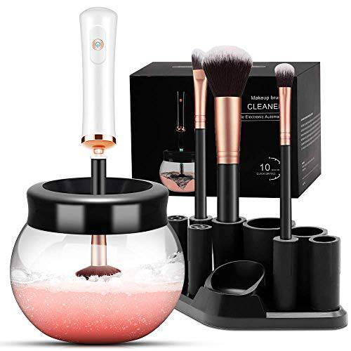 [DEAL] CICK Electric Makeup Brush Cleaner Dryer, Makeup Brush Cleaner Machine with 8 Rubber Collars, Wash and Dry in Seconds, Deep Cosmetic Brush Spinner for All Size Brushes