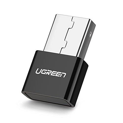UGREEN USB 블루투스 4.0 어댑터 소형 USB 블루투스 동글 플러그 & 플레이 Win 10 8 지원 Win 7 Vista 노트북 데스크탑 to 블루투스 헤드폰 스피커 키보드 마우스 게임 컨트롤러 for