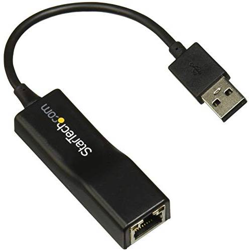 StarTech.com  USB 2.0 to 10/ 100 Mbps 랜포트 네트워크 어댑터 동글 -  USB 네트워크 어댑터 -  USB 2.0 고속 랜포트 -  USB NIC (  USB2100), 블랙