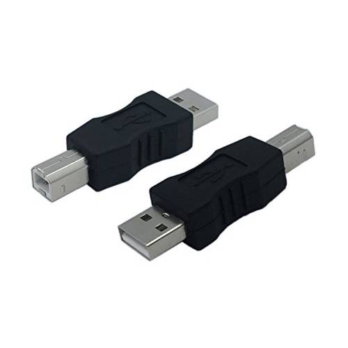 CERRXIAN USB Type A Male to USB Type B Male 커넥터 컨버터 변환기 (2Pack)