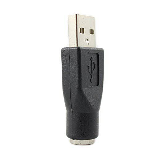 SANOXY PS/ 2 Female to USB Male 어댑터-Replacement PS/ 2 키보드 to USB 어댑터 - M/ F (BLACK)
