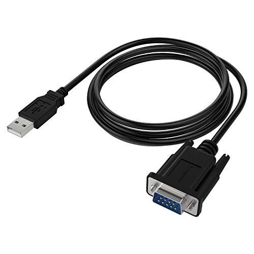 Sabrent USB 2.0 to Serial (9-Pin) DB-9 RS-232 변환기 케이블 6ft 케이블 [FTDI Chipset] (CB-FTDI)