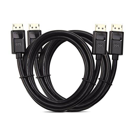 CableMatters 2-Pack DisplayPort,DP,DP to DisplayPort,DP Cable(DP to DP Cable) 6 피트 - 4K 해상도 Ready